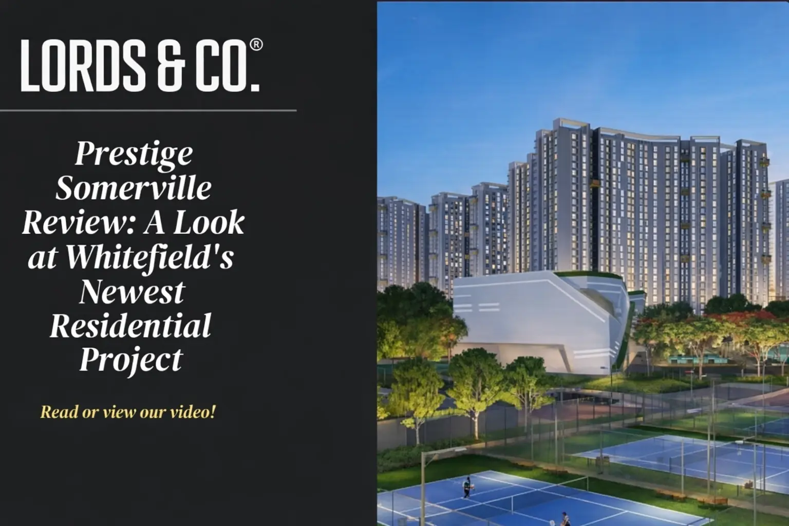 Prestige Somerville Review: A Look at Whitefield's Newest Residential Project
